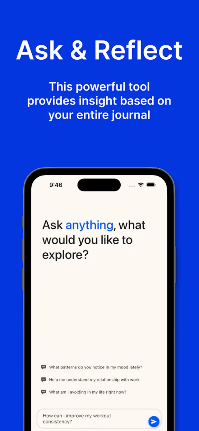Elora AI-powered reflection prompts and thoughtful questions for guided journaling and self-discovery