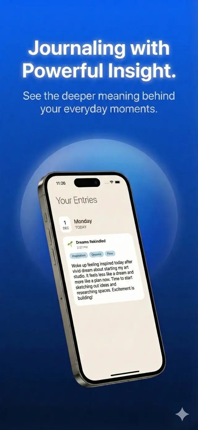 Elora voice and text journaling options showing microphone for voice recording and keyboard for typing